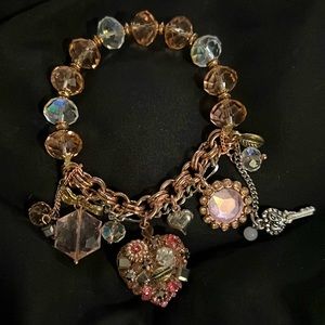 Betsey Johnson Charm Bracelet great condition.